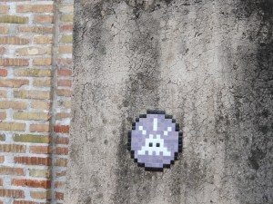 Invader near the Spanish Steps