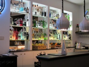 The Gin Corner - an amazing wall of, well, gin