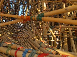 Held together with colorful cords