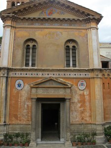 Santa Pudenziana, note it is below ground level