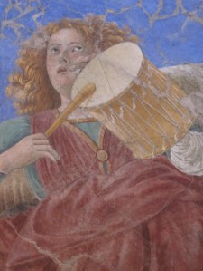 Angel with a drum