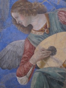 Musical angel, with a lute