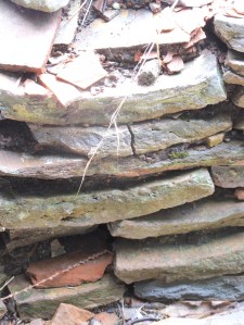 Stacked amphorae bits ...