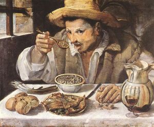 Annibale Carracci, the Bean Eater