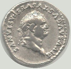A coin with Vespasian's face -- and he earned it!