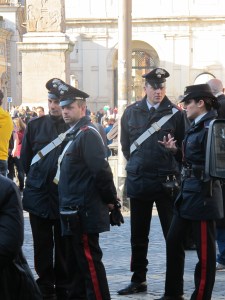 Carabinieri at Piazza del Popolo