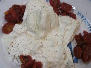 The beautiful burrata ...