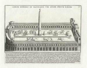 Drawing of the Circus of Nero (Pietro Santi Bartoli, 1699)