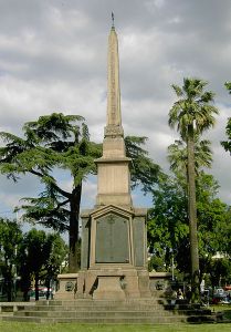 The Dogali obelisk at the Baths of Diocletian